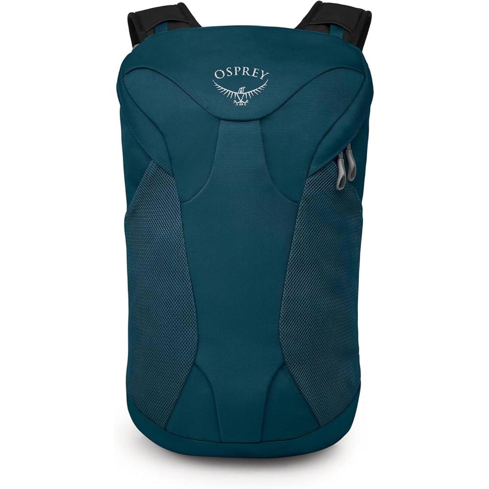 imageOsprey Farpoint Fairview Travel Daypack for Men and Women Tunnel Vision GreyNight Jungle Blue