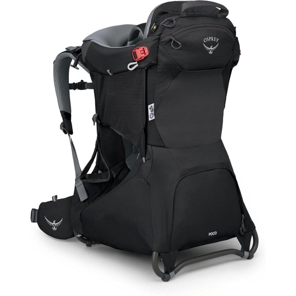 imageOsprey Poco Child Carrier Backpack  Adjustable Travel Baby Carrier with Sunshade  Comfortable Hiking Carrier for ToddlersBlack