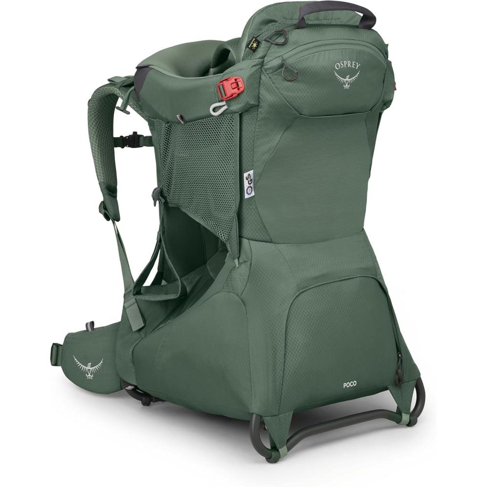 imageOsprey Poco Child Carrier Backpack  Adjustable Travel Baby Carrier with Sunshade  Comfortable Hiking Carrier for ToddlersKoseret Green