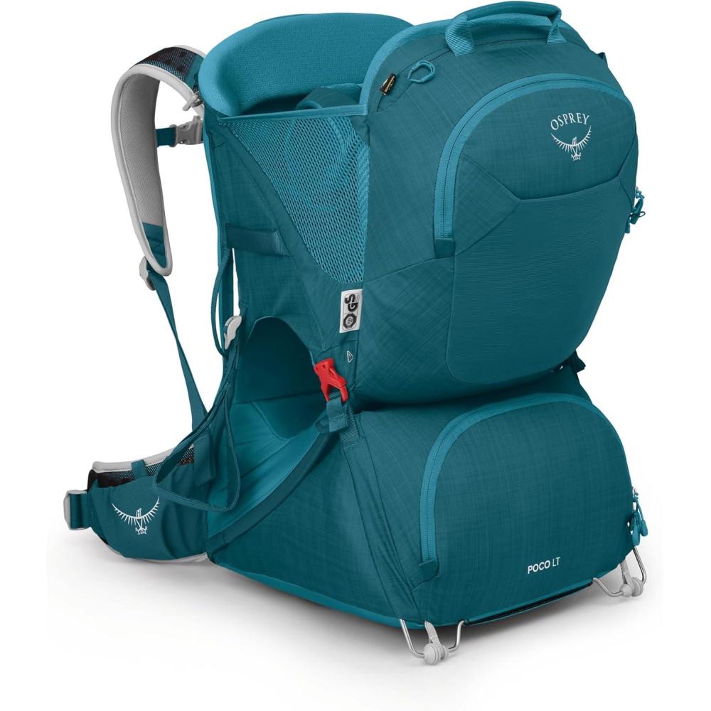 imageOsprey Poco LT Lightweight Child Carrier Backpack Compact TravelReady Kid Carrier with Sunshade and Adjustable Fit Lightweight Comfortable Hiking Carrier for ToddlersDeep Peyto