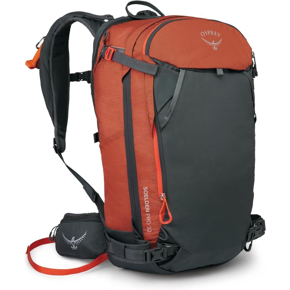 imageOsprey Soelden Pro 32L Mens Ski Backpack with E2 Airbag System Mars Orange