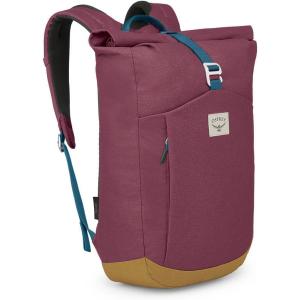 Osprey Arcane Roll Top Commuter Backpack, Porcelain Orange Heather(Allium Red/Brindle Brown)
