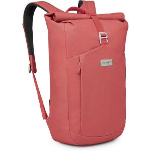 Osprey Arcane Roll Top Commuter Backpack, Porcelain Orange Heather(Red Pampas Heather)