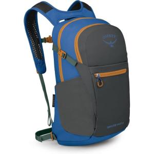 Osprey Daylite Plus Commuter Backpack – Lightweight, Everyday Pack with Laptop Sleeve and Water Bottle Pockets – Ideal for Work, School, and Travel with Versatile Storage, Kazuma Print/Magma Brown(Dark Charcoal/Blue Flame)