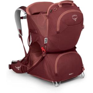 Osprey Poco LT Lightweight Child Carrier Backpack – Compact, Travel-Ready Kid Carrier with Sunshade and Adjustable Fit – Lightweight, Comfortable Hiking Carrier for Toddlers(Red Mountain)