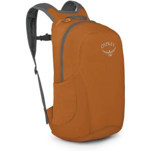 Osprey Ultralight Collapsible Stuff Pack – Lightweight, Packable Travel Backpack — Extra Bag For Travel and Every Day — 18 L Capacity Daypack to Expand Luggage, Black(Toffee Orange)