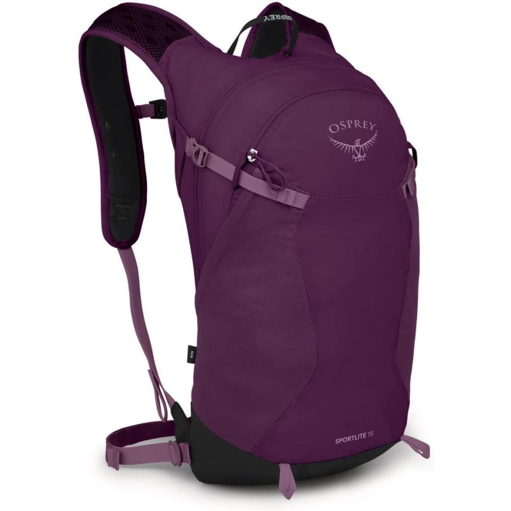 imageOsprey Sportlite 15L Unisex Hiking Backpack Pine Leaf GreenAubergine Purple