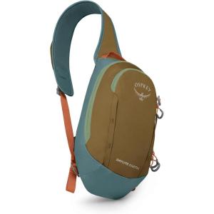 Osprey Daylite Earth Shoulder Sling for Men and Women, Histosol Brown/Cascade Blue(Histosol Brown/Cascade Blue)