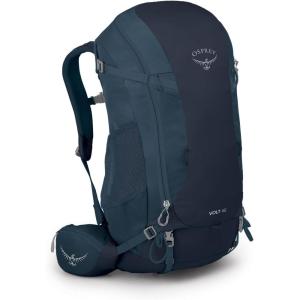 Osprey Volt 45L Men’s Backpacking Backpack, Mamba Black(Muted Space Blue)