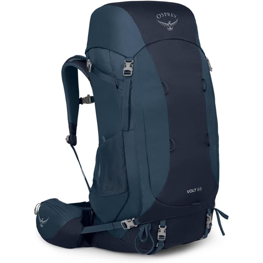imageOsprey Volt 65L Mens Backpacking Backpack Muted Space Blue Extended FitMuted Space Blue
